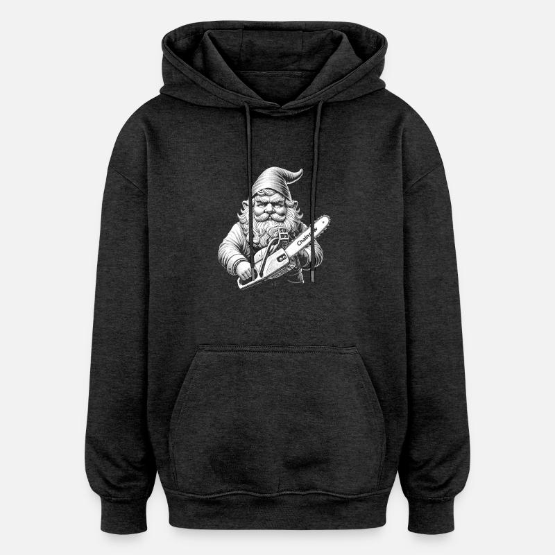 Bûcheron - Sweat à capuche oversize unisexe - charbon