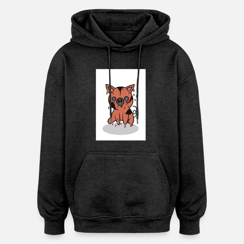 Bild 0019 - Oversized Unisex Hoodie - Anthrazit