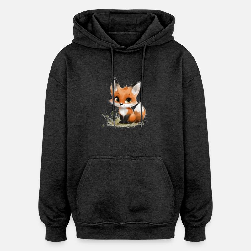 Fux Bébé - Sweat à capuche oversize unisexe - charbon