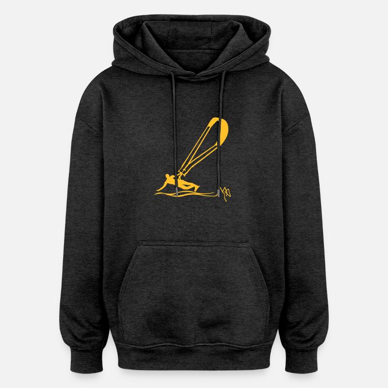 Kiter - Sweat à capuche oversize unisexe - charbon