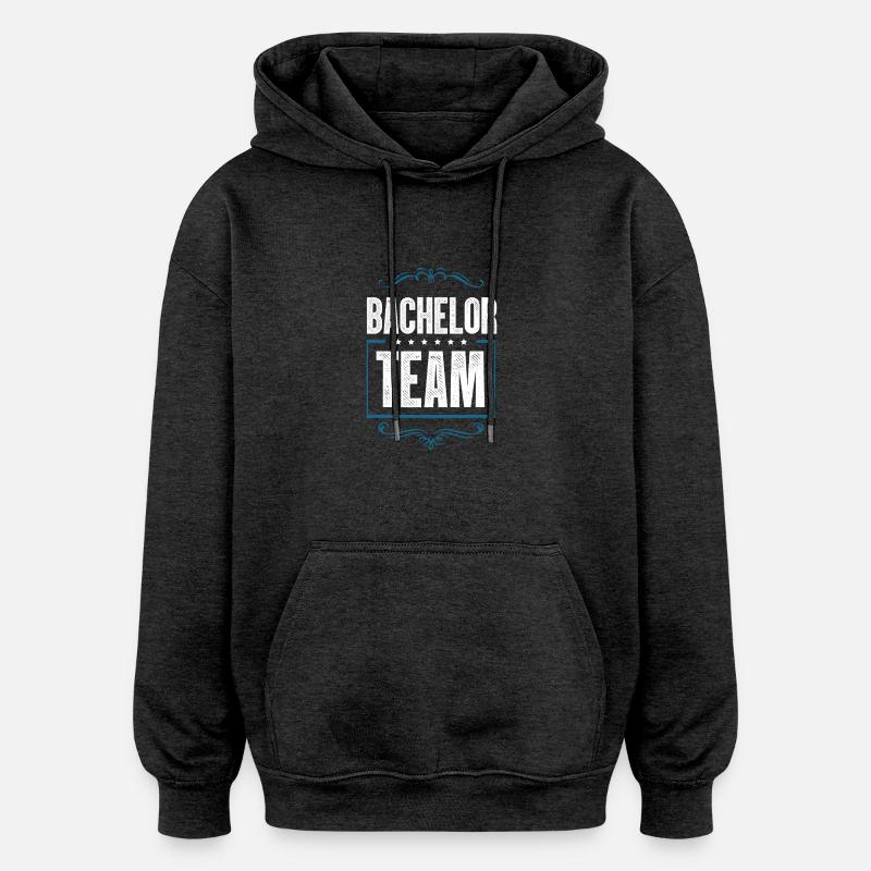 Équipage Bachelor - Sweat à capuche oversize unisexe - charbon