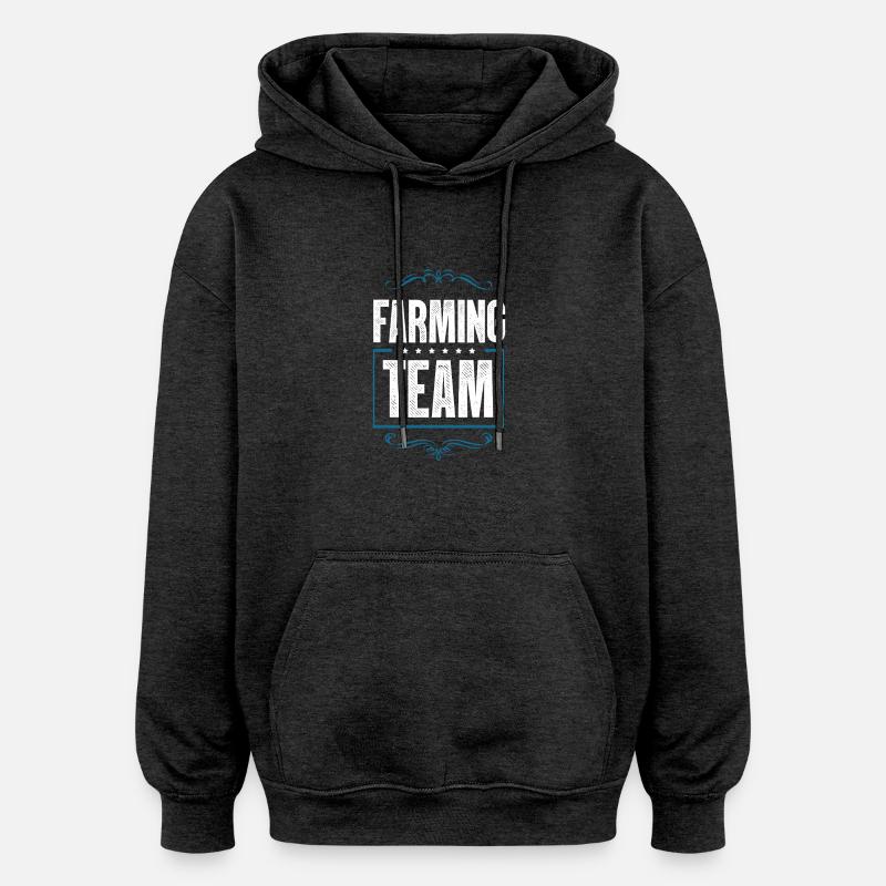 Farming Team - Oversized Unisex Hoodie - Anthrazit