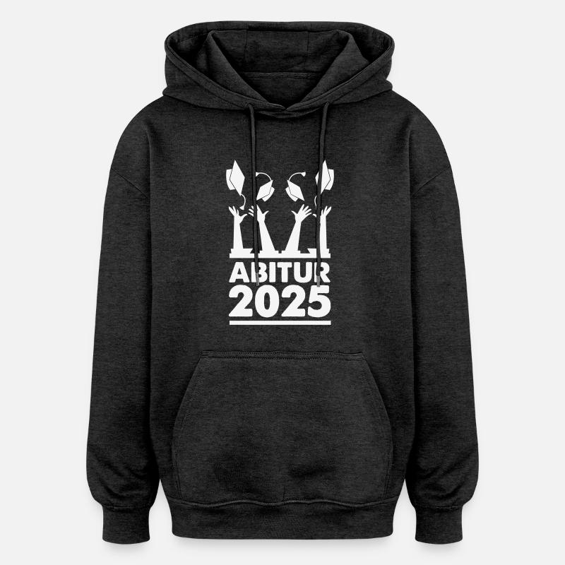 Abitur 2025 - Sweat à capuche oversize unisexe - charbon