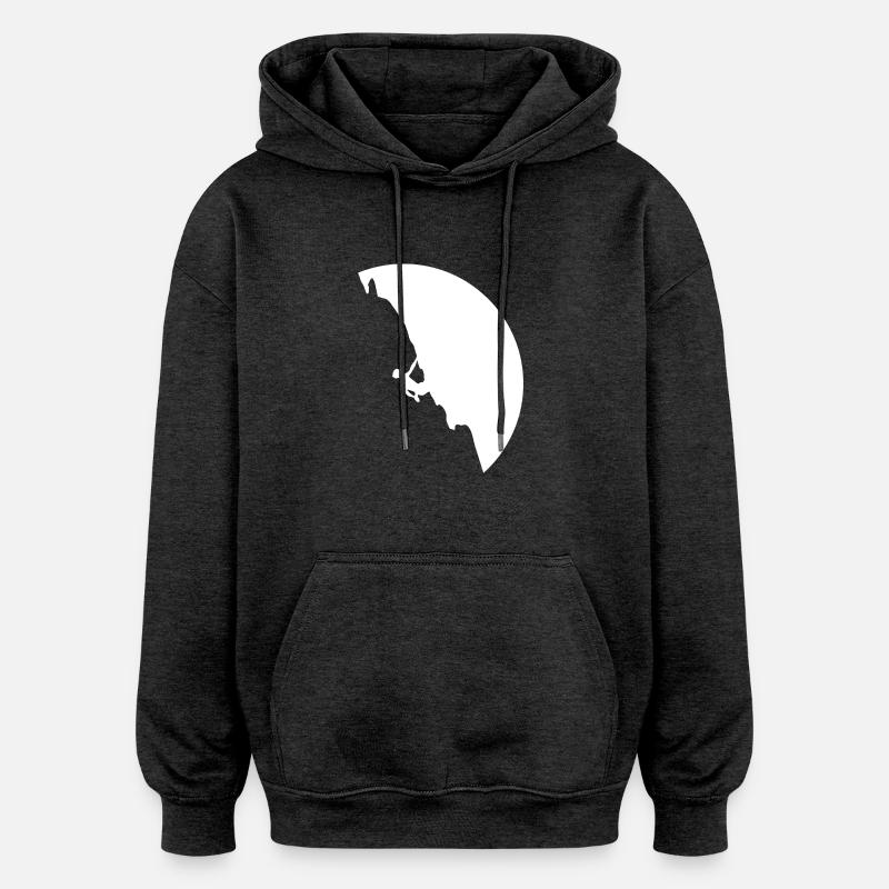 grimpeur - Sweat à capuche oversize unisexe - charbon