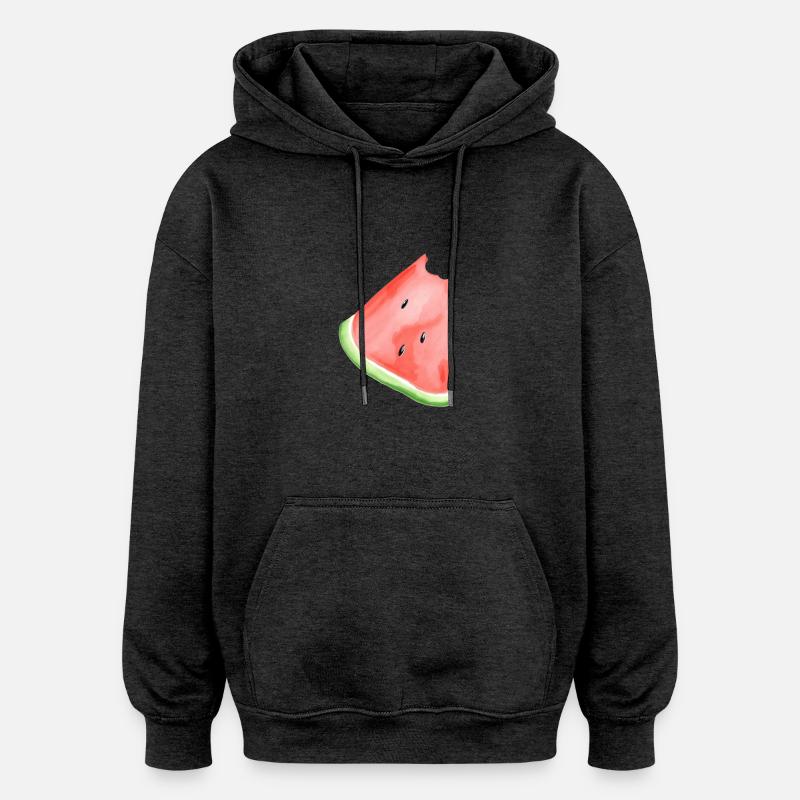 Bemalte Wassermelone - Oversized Unisex Hoodie - Anthrazit
