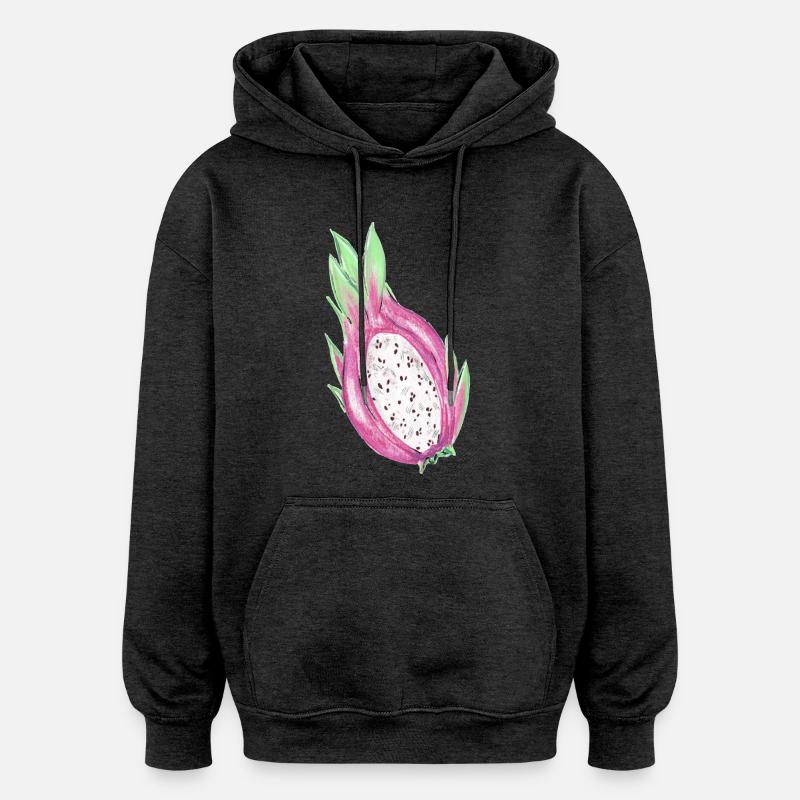 Fruit du dragon - Sweat à capuche oversize unisexe - charbon