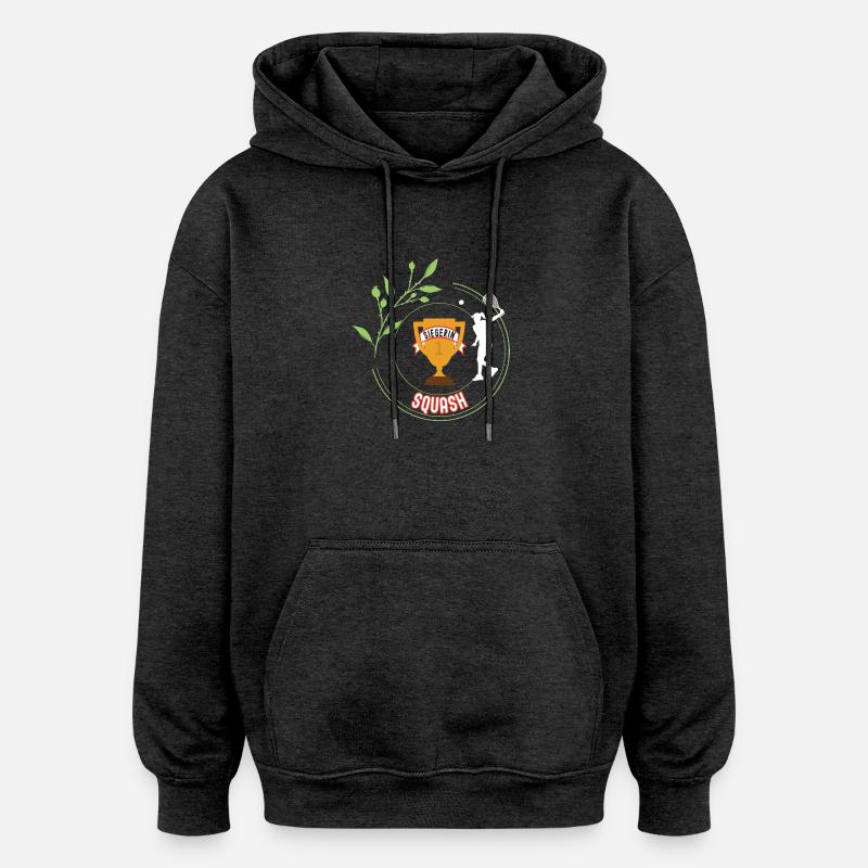 Squash Siegerin Gewinner Turnier Meisterschaft - Oversized Unisex Hoodie - Anthrazit
