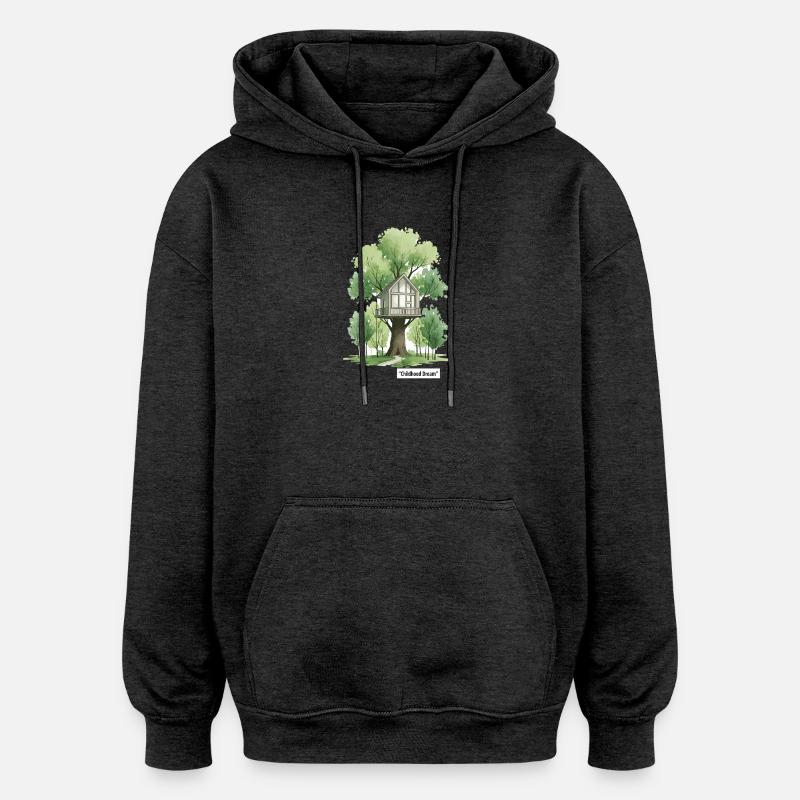 Maison dans les bois - Sweat à capuche oversize unisexe - charbon