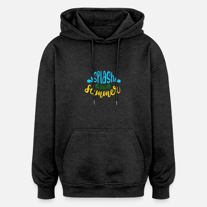 Planschen Sie in den Sommer - Oversized Unisex Hoodie - Anthrazit