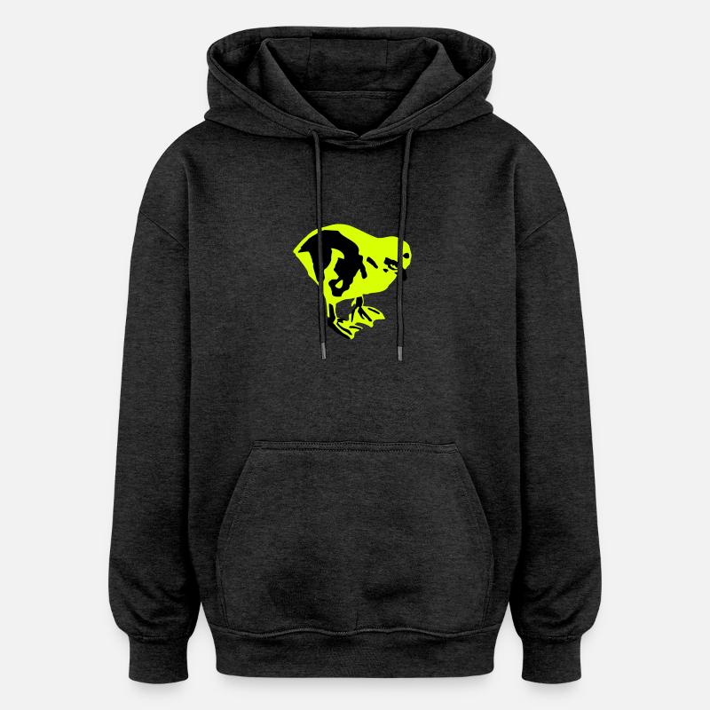 chick, poussin - Sweat à capuche oversize unisexe - charbon