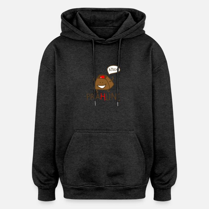 Praline - Oversized Unisex Hoodie - Anthrazit