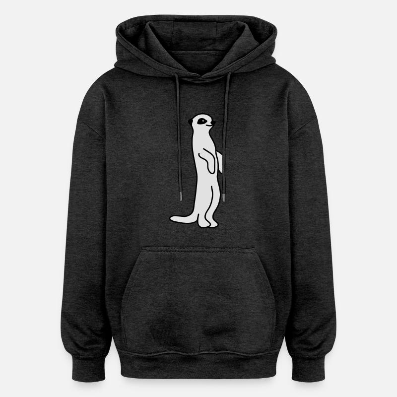 Erdmann - Sweat à capuche oversize unisexe - charbon