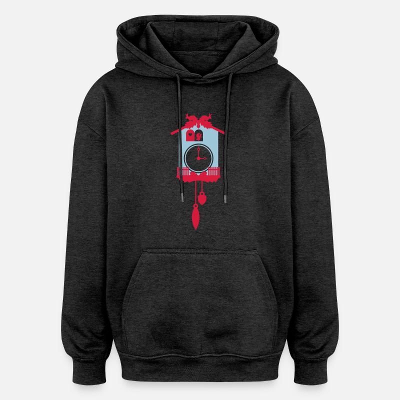 Kuckuck - Sweat à capuche oversize unisexe - charbon