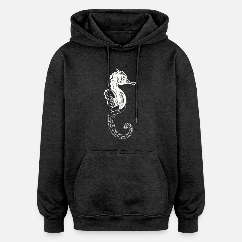 seepferd 01 - Oversized Unisex Hoodie - Anthrazit