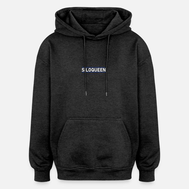 SiloQueen - Sweat à capuche oversize unisexe - charbon