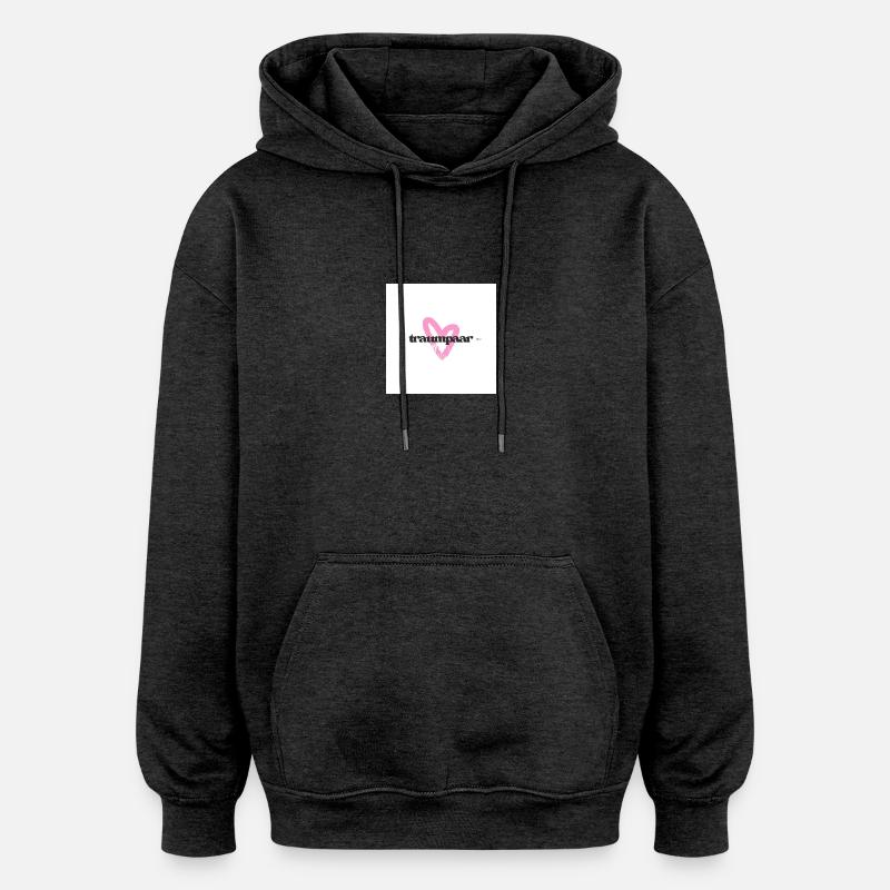 Couple de rêve 2020 - Sweat à capuche oversize unisexe - charbon