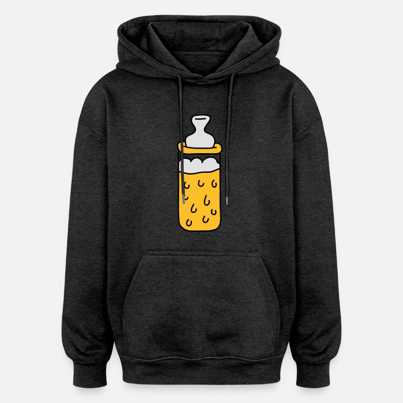 Baby Beer Bottle - Sweat à capuche oversize unisexe - charbon