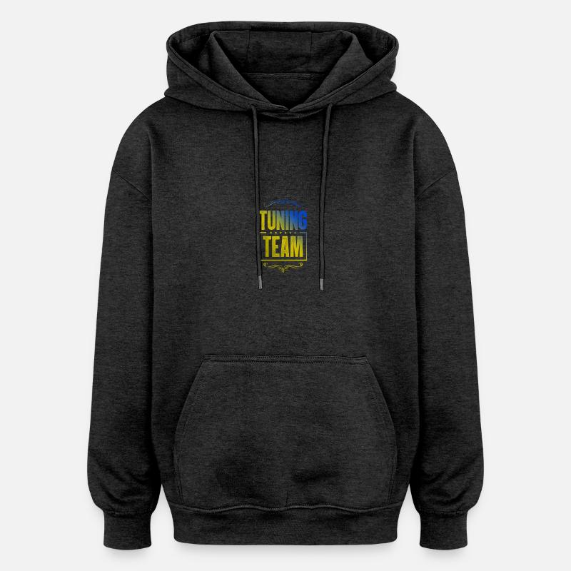 Équipe de réglage - Sweat à capuche oversize unisexe - charbon