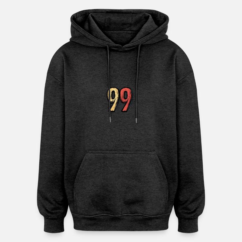 Bande dessinée à 99 chiffres - Sweat à capuche oversize unisexe - charbon