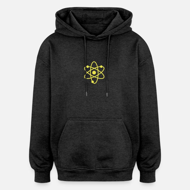science symbol / nerd - Sweat à capuche oversize unisexe - charbon