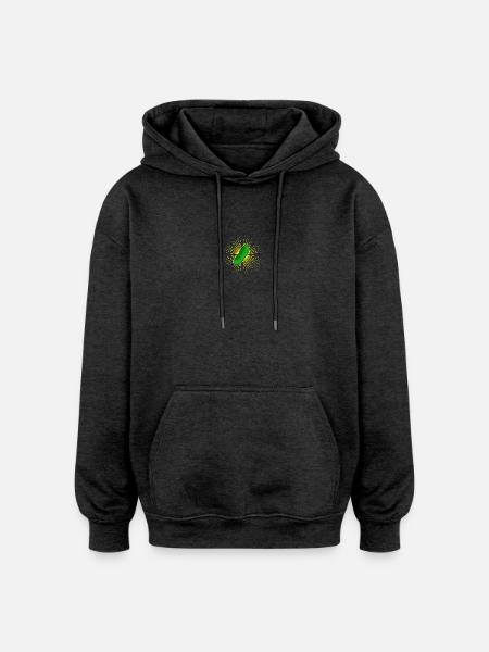Pickle Star Pickle - Oversized Unisex Hoodie - charcoal grey