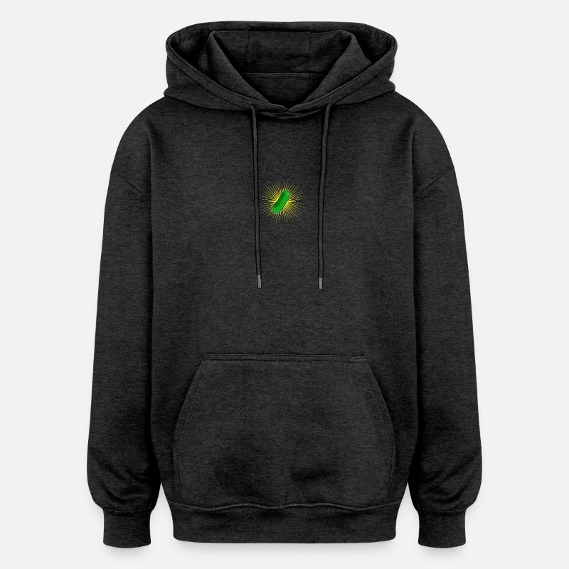 Gurke Stern Gurke - Oversized Unisex Hoodie - Anthrazit