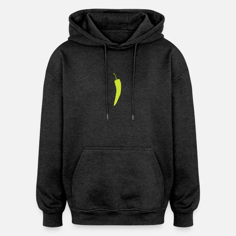 Piments au Chili cadeau cadeau - Sweat à capuche oversize unisexe - charbon