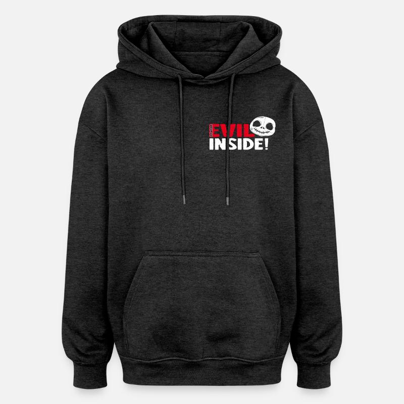 Evil Inside - pretty evil! - Oversized Unisex Hoodie - charcoal grey