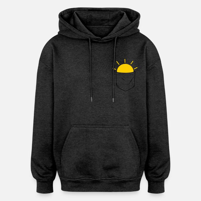 Sonne - Oversized Unisex Hoodie - Anthrazit
