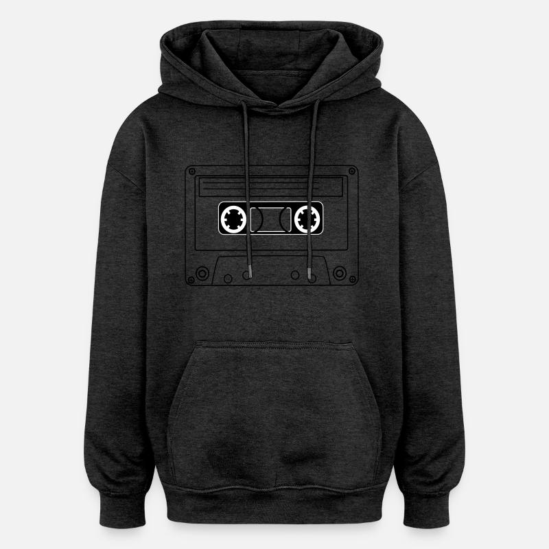 bande - Sweat à capuche oversize unisexe - charbon