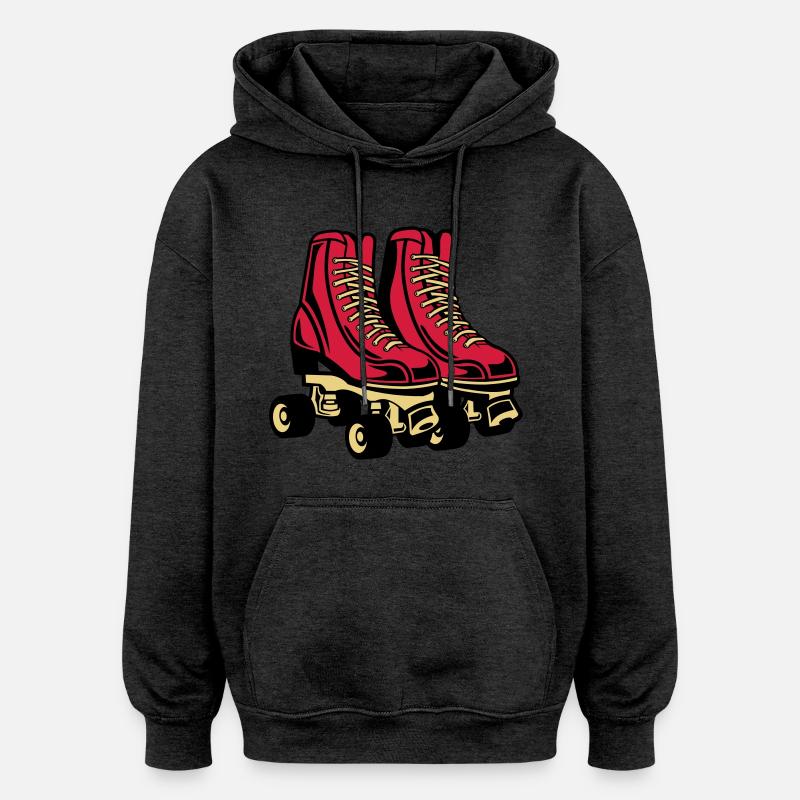2541614 135123868 Roller Skate - Sweat à capuche oversize unisexe - charbon