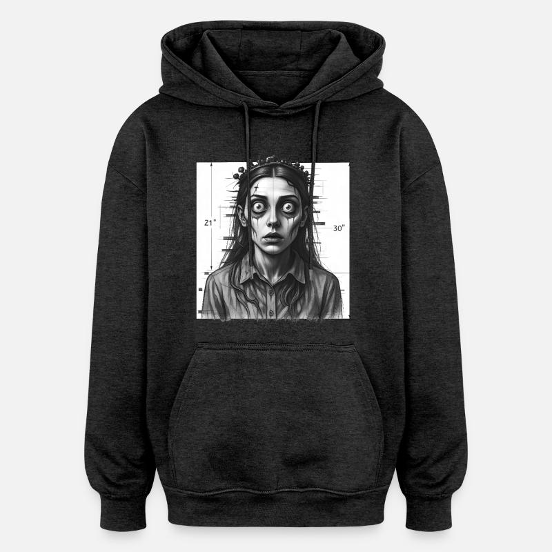 THE WITCH  - dark hell - Sweat à capuche oversize unisexe - charbon