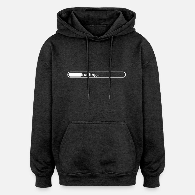 Loading bar / / loading / / / / Load loads / / - Oversized Unisex Hoodie - charcoal grey