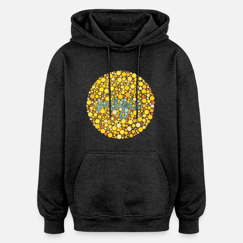 Test d'oeil magique - Sweat à capuche oversize unisexe - charbon