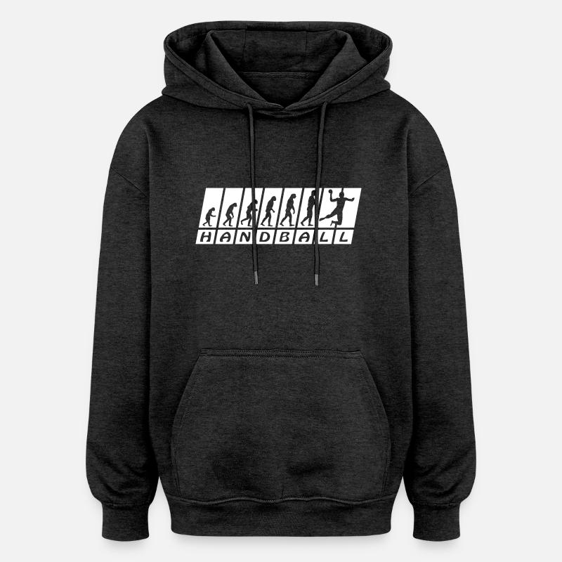Evolution Handball - Sweat à capuche oversize unisexe - charbon
