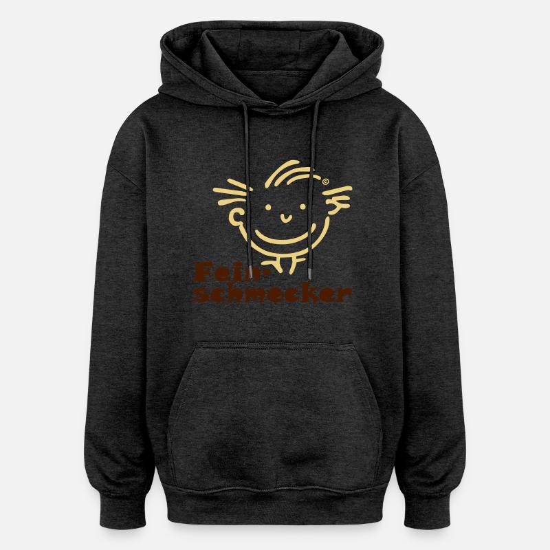 Feinschmecker Junge - Oversized Unisex Hoodie - Anthrazit