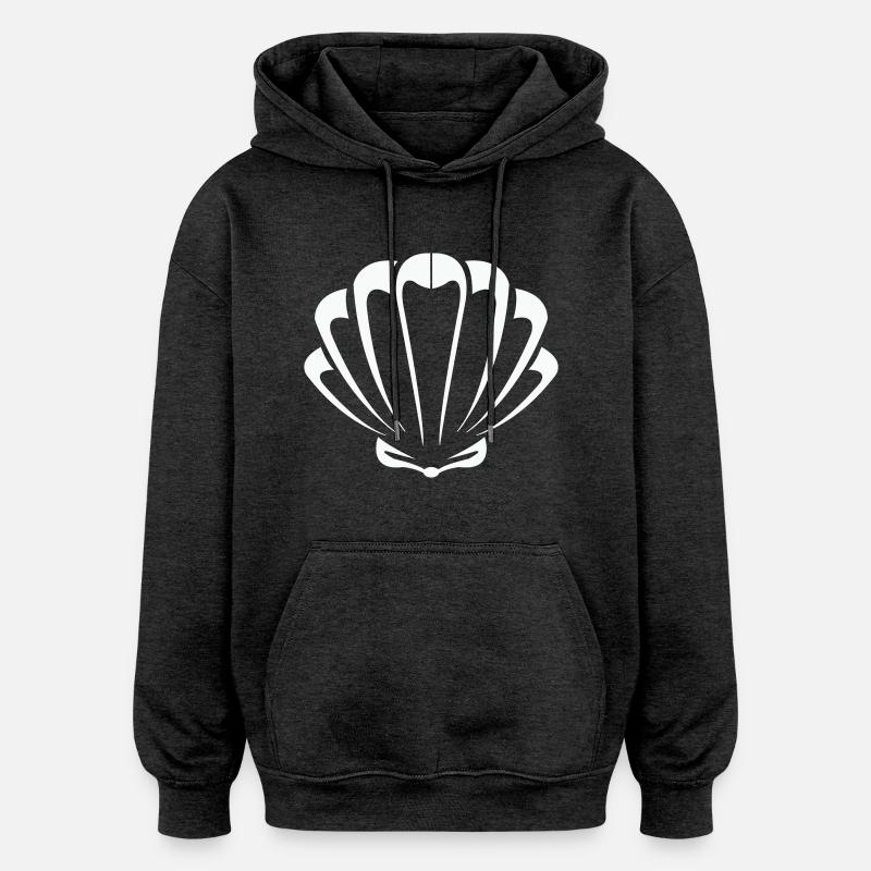 coquille - Sweat à capuche oversize unisexe - charbon