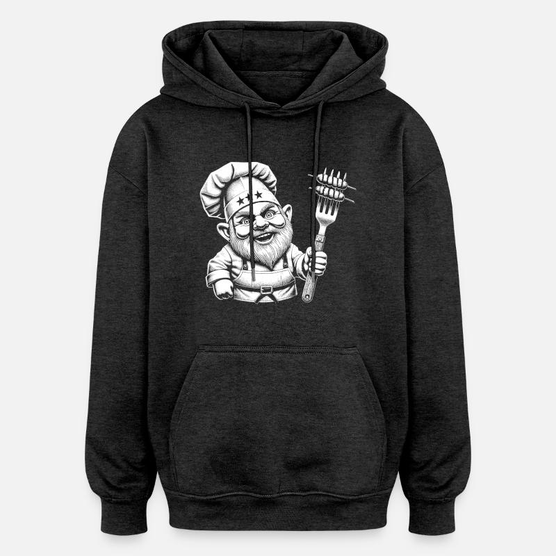 Griller - Sweat à capuche oversize unisexe - charbon
