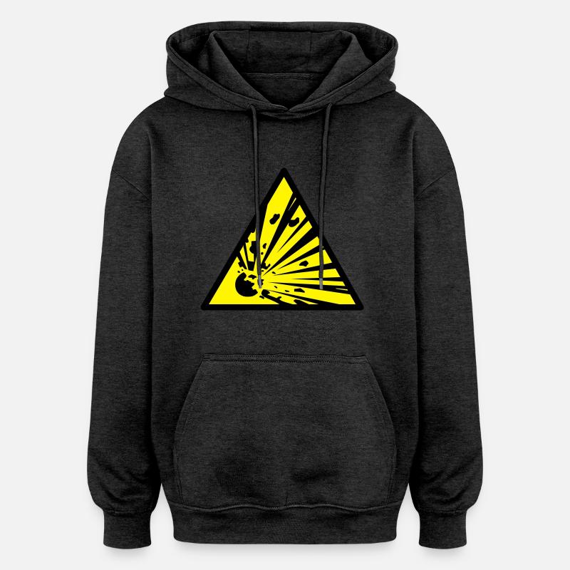 explosiv - Oversized Unisex Hoodie - Anthrazit