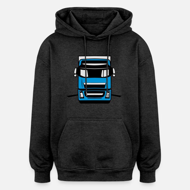 Cool de camion camion - Sweat à capuche oversize unisexe - charbon