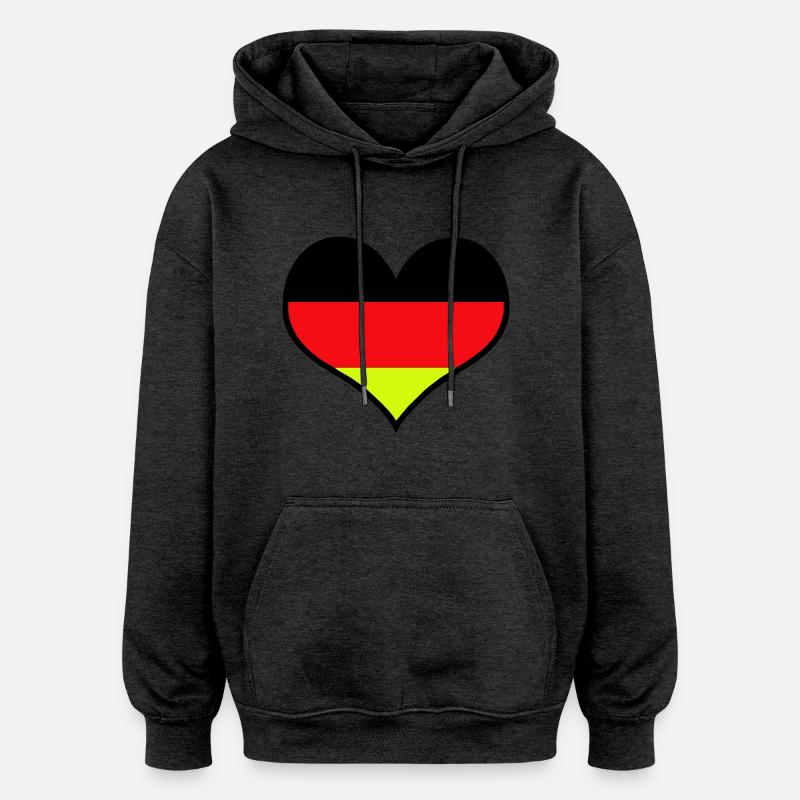 Deutschland - Oversized Unisex Hoodie - Anthrazit