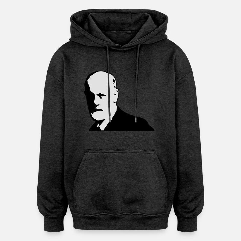 Sigmund Freud - Oversized Unisex Hoodie - Anthrazit