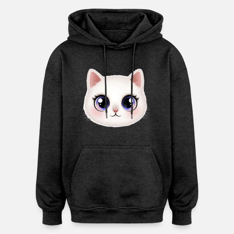 Chaton 😻 - Sweat à capuche oversize unisexe - charbon