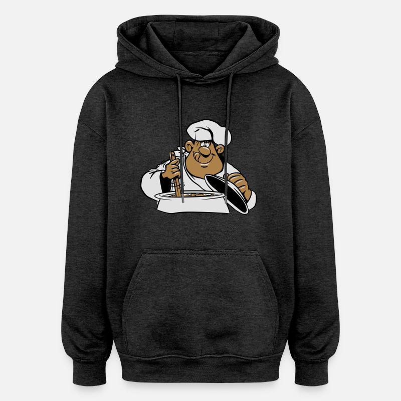 kochen koch comic witzig - Oversized Unisex Hoodie - Anthrazit