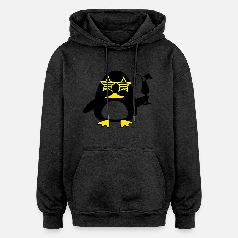 Canard de plage - Sweat à capuche oversize unisexe - charbon