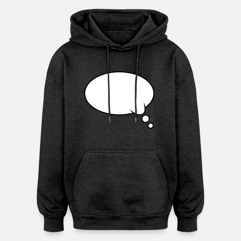 Denkblase Design - Oversized Unisex Hoodie - Anthrazit