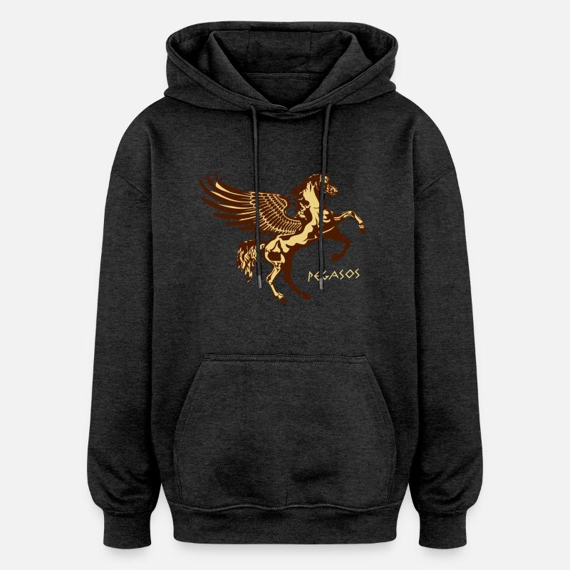 Pegasos Pferd - Oversized Unisex Hoodie - Anthrazit