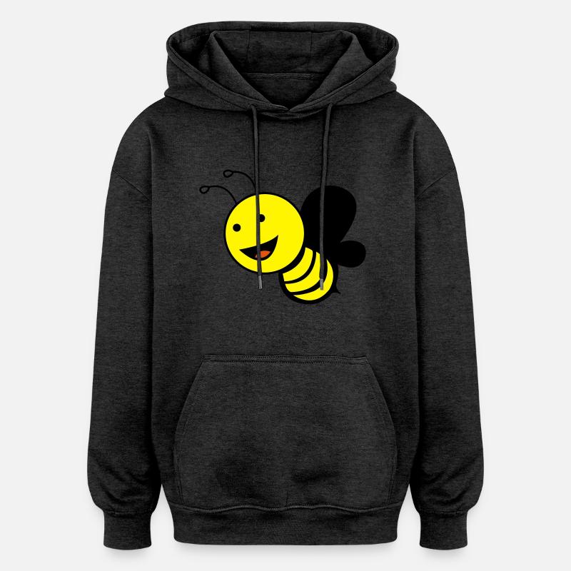 suesse_biene_02 - Sweat à capuche oversize unisexe - charbon