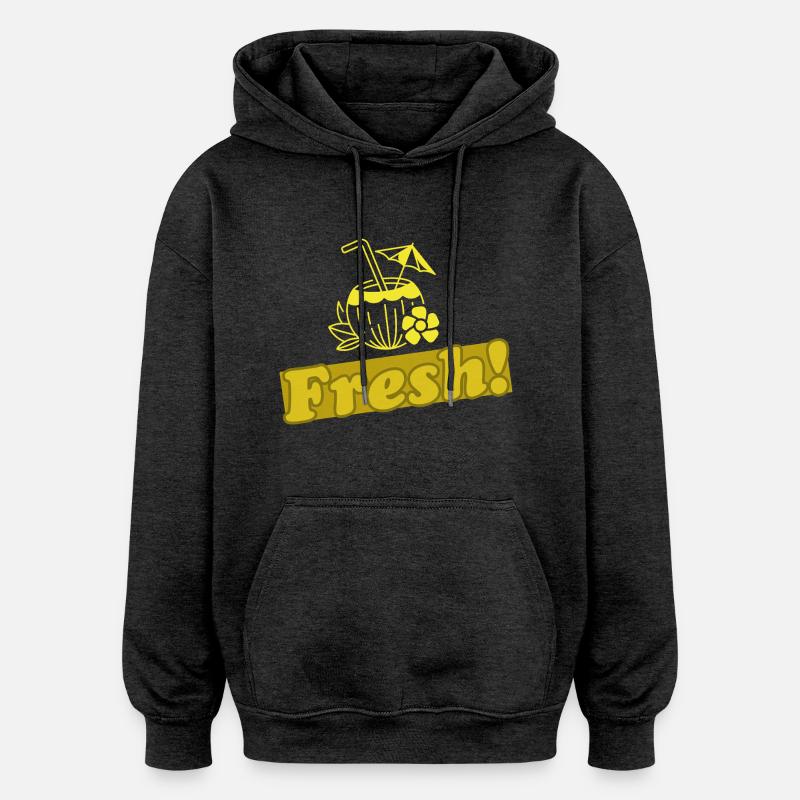 Frais! 4.0 - Sweat à capuche oversize unisexe - charbon