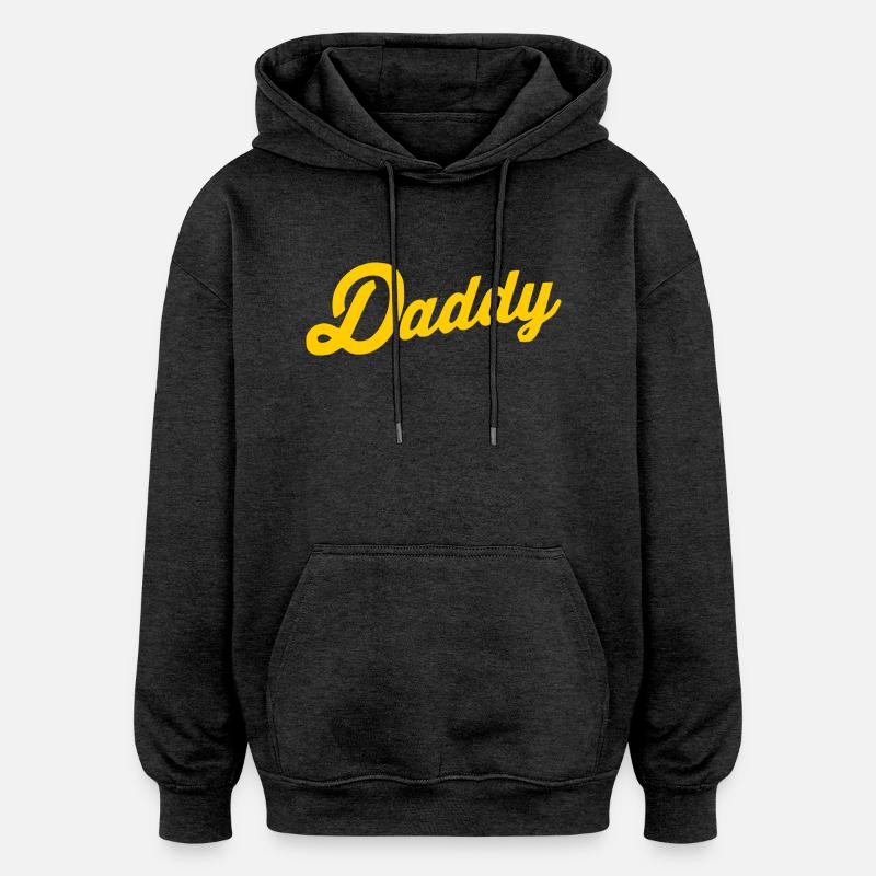 Daddy - Sweat à capuche oversize unisexe - charbon